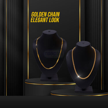 Golden Watch +2 Chain + Bracelet + Ring (MGW2CBR17)