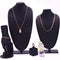Golden Watch + 2 Chain +  OM Pendant + Bracelet + Ring (MGW2CBRP4)