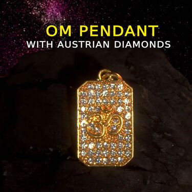 Golden Watch + 2 Chain +  OM Pendant + Bracelet + Ring (MGW2CBRP4)