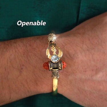 Golden Mahadev Watch +Rudraksha Kada (MWK1)