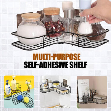 No Drill Bathroom Corner Shelf (NDBCS)