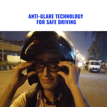 Day & Night HD Vision Wrap Around glasses + FREE Premium Bluetooth Wireless Earpod With Charging Case & LED Display (NVWP1)