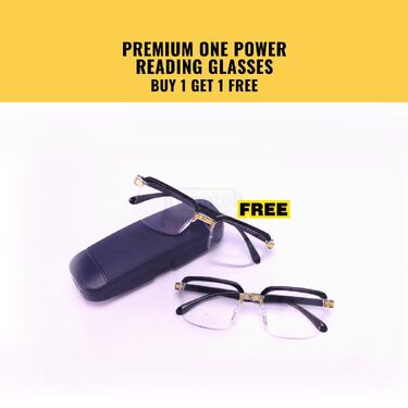 Premium Adaptive Power Reading Glasses B1 G1 Free (ORG34)