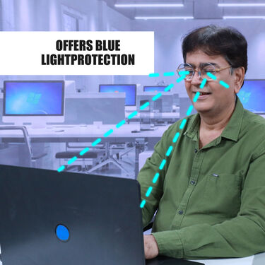 Rimless Round Shaped Adaptive Power Reading Glasses (ORG3)