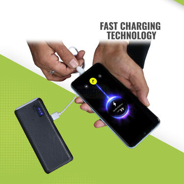 10,000 mAh Big Power Bank With Battery Indicator And Powerful Emergency light (PB19)