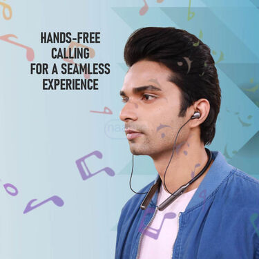 Wireless Bluetooth Neckband Earphone With Free Emergency Keychain Powerbank (PB22)