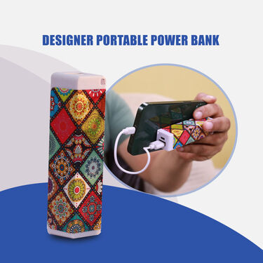 Designer Portable Pocket Power Bank And Bluetooth Headset With Free Trimmer (PB26)