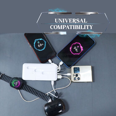 Inbuilt Cable 15000 mAh Big Powerbank (PB28)