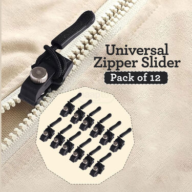 Universal Zipper Slider Replacement Pack of 12 (PD39)