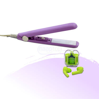 Ceramic Hair Straightener With Free Wireless Earbuds (PHSWP)
