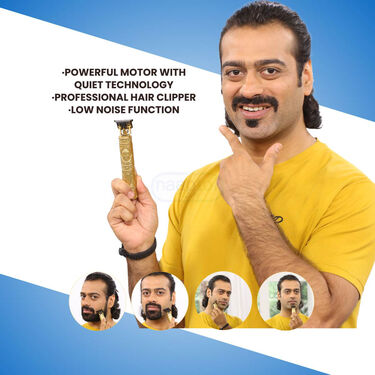 Stylish Golden Trimmer With Free Digital Watch (PMT1W2)