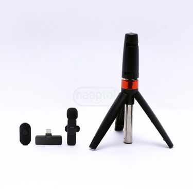 Portable Wireless Microphone With Free Mini Tripod Set (PWM2)