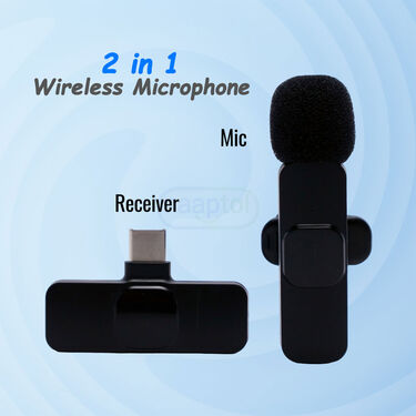 Portable Wireless Microphone With Free Mini Tripod Set (PWM2)