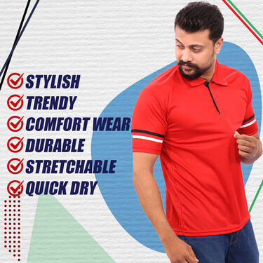 Pack of 5 Designer Collar T-shirts (5PT12)