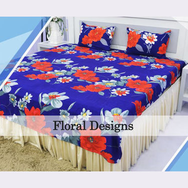 Pack of 8 Double Bedsheets + 16 Pillow Covers (8BS)