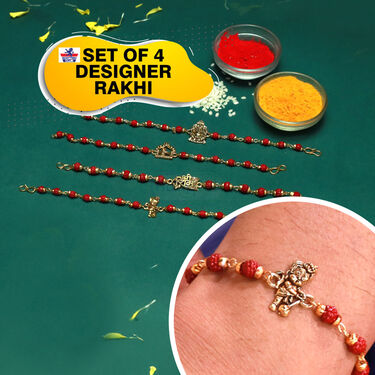 Set of 4 Rakhi (RB4)