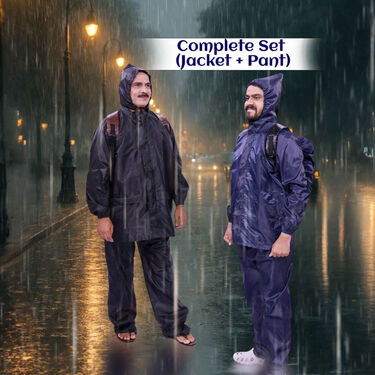 Pick Any 1 Raincoat For Men By Scottish Club With Free 2  Rain Protector Bag Cover (RC2B)