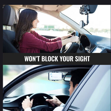 Rotating Car Mobile Holder For Navigation Live Recording Selfies Video Watching