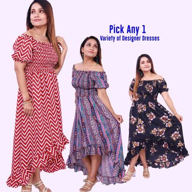 Desi Diva Deal - Pick Any 1 Stylish Designer Dress (SDW1)