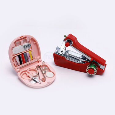 Mini Sewing Machine + Small Sewing Kit (SEM6)