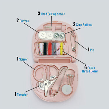Mini Sewing Machine + Small Sewing Kit (SEM6)