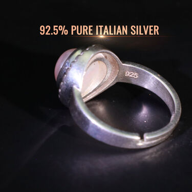 925 Italian Silver Moti Ring (SMR1)