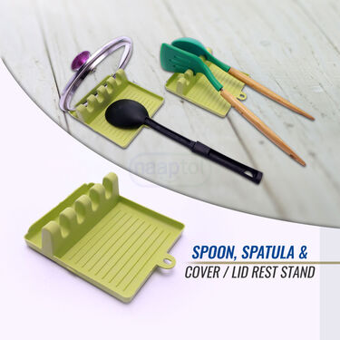 Spoon Spatula & Cover Lid Rest Stand (SRS1)