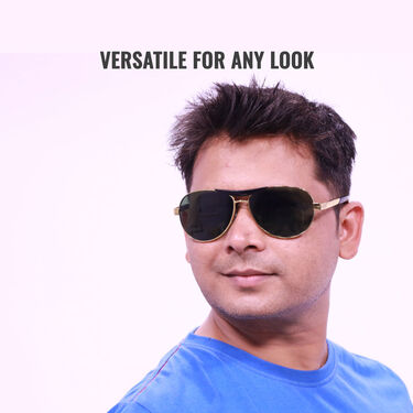 Stylish Golden Sunglasses For Men (SSG5)