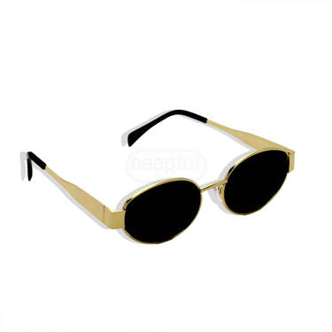 Stylish Trendy Oval Shaped Metal Sun Glasses (SSG)