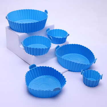 6 Pcs Silicon Tray For Microwave Oven Air fryer Cooking (STAC)
