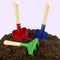 3 Pcs Sturdy Wooden Handle Safe Gardening Tools