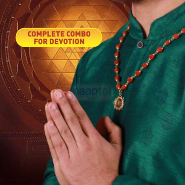 Rudraksh Mala With Shree Yantra Pendant (SYPRM2)
