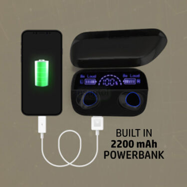 Bluetooth Earpods Powerbank Powerful Rechargeable Trimmer (TWS51)