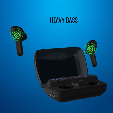 Smart Bluetooth Earbuds With LED Display Power Bank & Torch + Free Trimmer (TWS63)