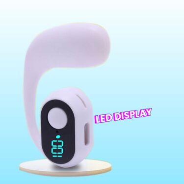 Clip-On Bluetooth Earphone With Display With Free Trimmer (TWS67)