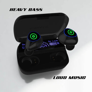 Wireless Earpods with Charging Inbuilt Power Bank M10 with Free 4 in 1 USB Charger Cable (TWS68)