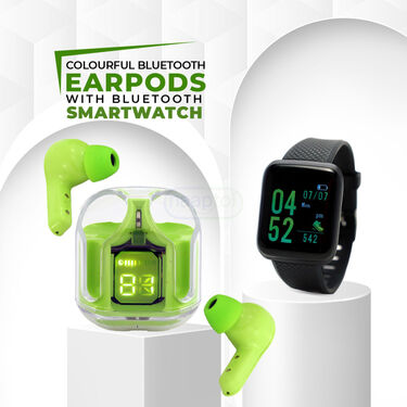 Wireless Ultrapro Earpods With Smart Watch (TWS75)