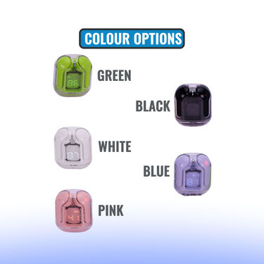 Colorful Earpod & Smart Golden Watch (TWS77)