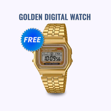 Colorful Earpod & Smart Golden Watch (TWS77)