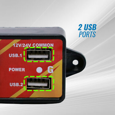 12V/24V Dual/USB//PORT DC Charger For All Truck (UPC)