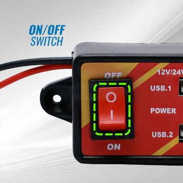 12V/24V Dual/USB//PORT DC Charger For All Truck (UPC)