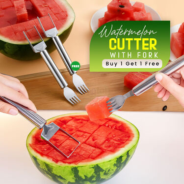 Watermelon Cutter With Fork Buy 1 Get  1 (WMC)