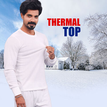 Warm And Comfortable White Thermal Set For Mens (WTS1)