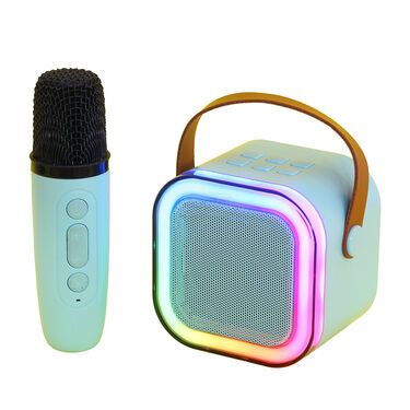 Wireless Bluetooth Karaoke Speaker & Mic with Colourful dancing lights (KBS1)