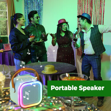 Wireless Bluetooth Karaoke Speaker & Mic with Colourful dancing lights (KBS1)