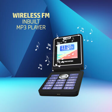 Micromax Dual Sim Big Screen Flip Mobile  (PMH2)