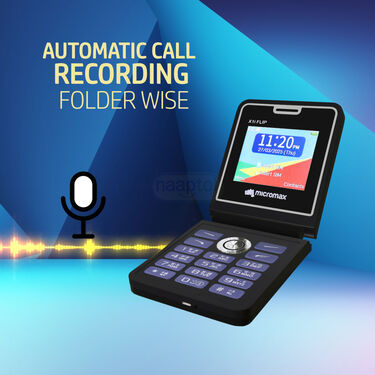 Micromax Dual Sim Big Screen Flip Mobile  (PMH2)