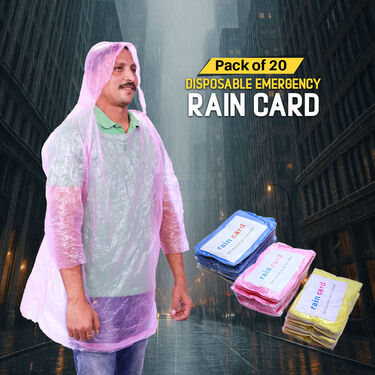 Pack Of 20 Disposable Emergency Rain Cards (DRC1)