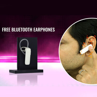 Emergency Keychain Power Bank with Free Bluetooth Earphone & Digital Watch